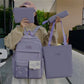 Sac dos scolaire 4pcs