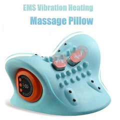 Appareil de massage électrique pour la nuque, oreiller cervical à vibrations chauffantes جهاز تدليك الرقبة الكهربائي مع خاصية التسخين والاهتزاز، وسادة للرقبة