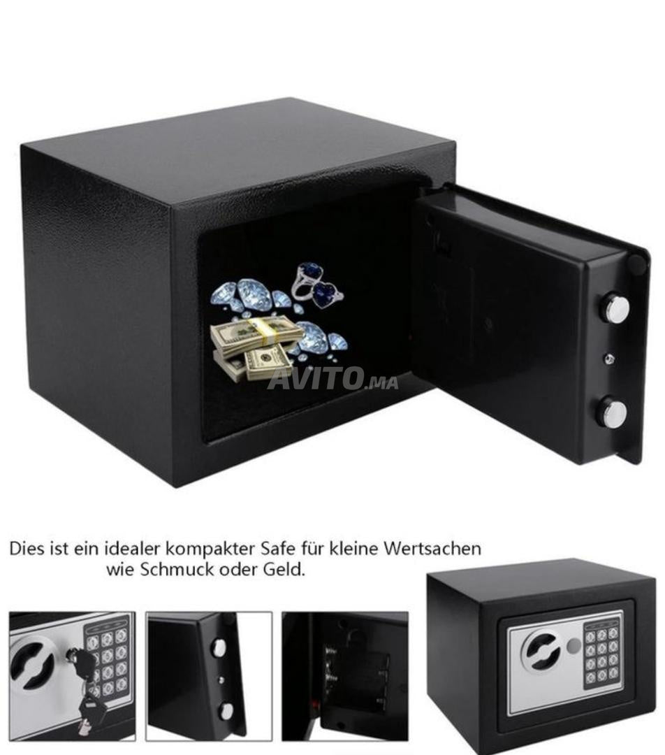 Coffre-fort numérique de sécurité électronique 17x17x25cm خزنة رقمية أمنية إلكترونية