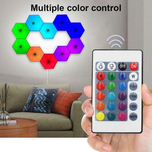 Hexagonal Touch decorative led light set of 3
