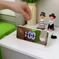 Horloge numérique multifonctionnelle avec affichage LED ساعة رقمية متعددة الوظائف مع شاشة LED وإسقاط الوقت