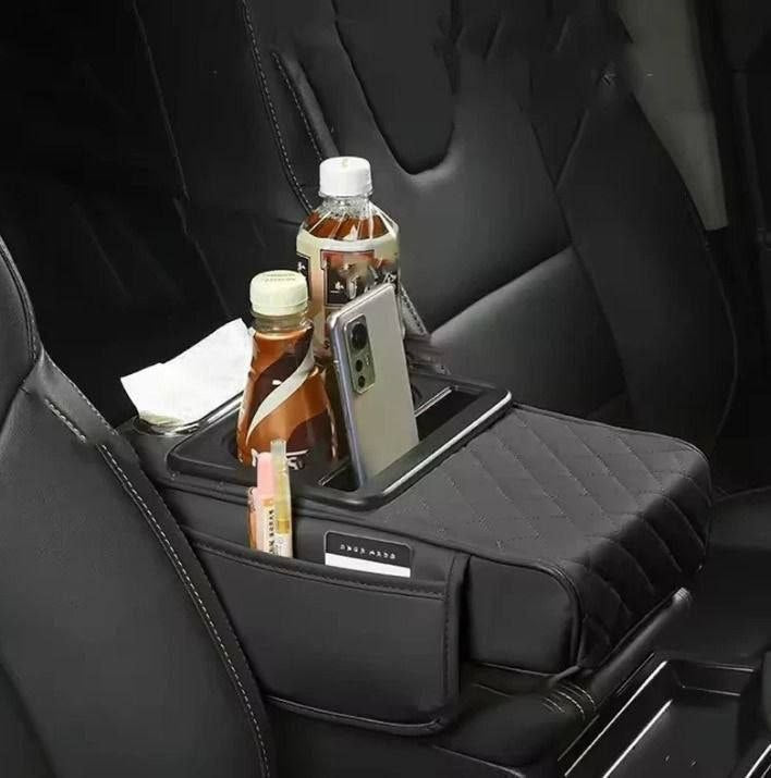 Organisateur de console centrale et d'accoudoir de voiture منظم وحدة التحكم المركزية ومسند الذراع في السيارة