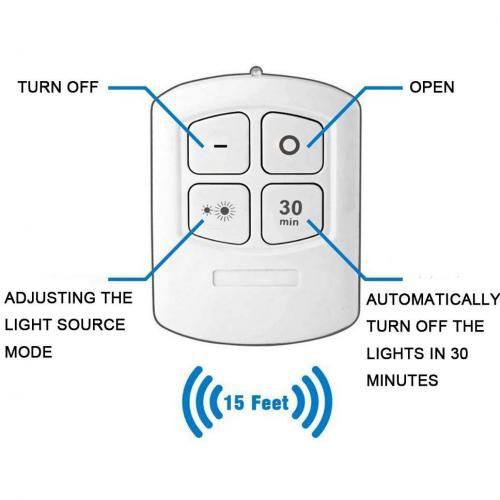 طقم إضاءة LED ذكي لاسلكي مزود بجهاز تحكم عن بعد