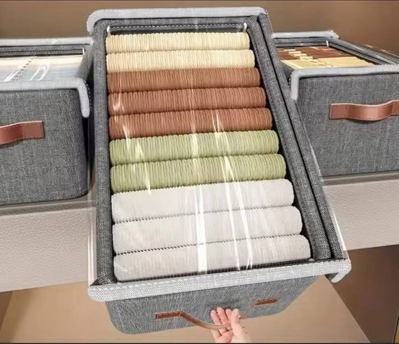Boîte de rangement pour dressing  صندوق تخزين غرفة الملابس مع فواصل معدنية
