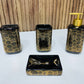 1104-9 طقم إكسسوارات حمام سيراميكي ديكوري، طقم حمام عصري من 4 قطع Porcelaine