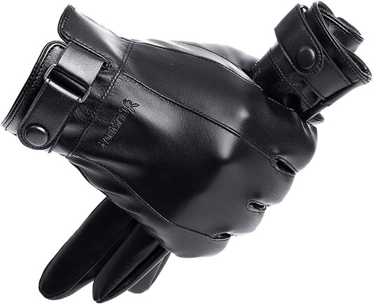 قفازات شتوية للرجال، مقاومة للرياح وبطانة ناعمة Gants d'hiver pour Hommes Gants de Plein air