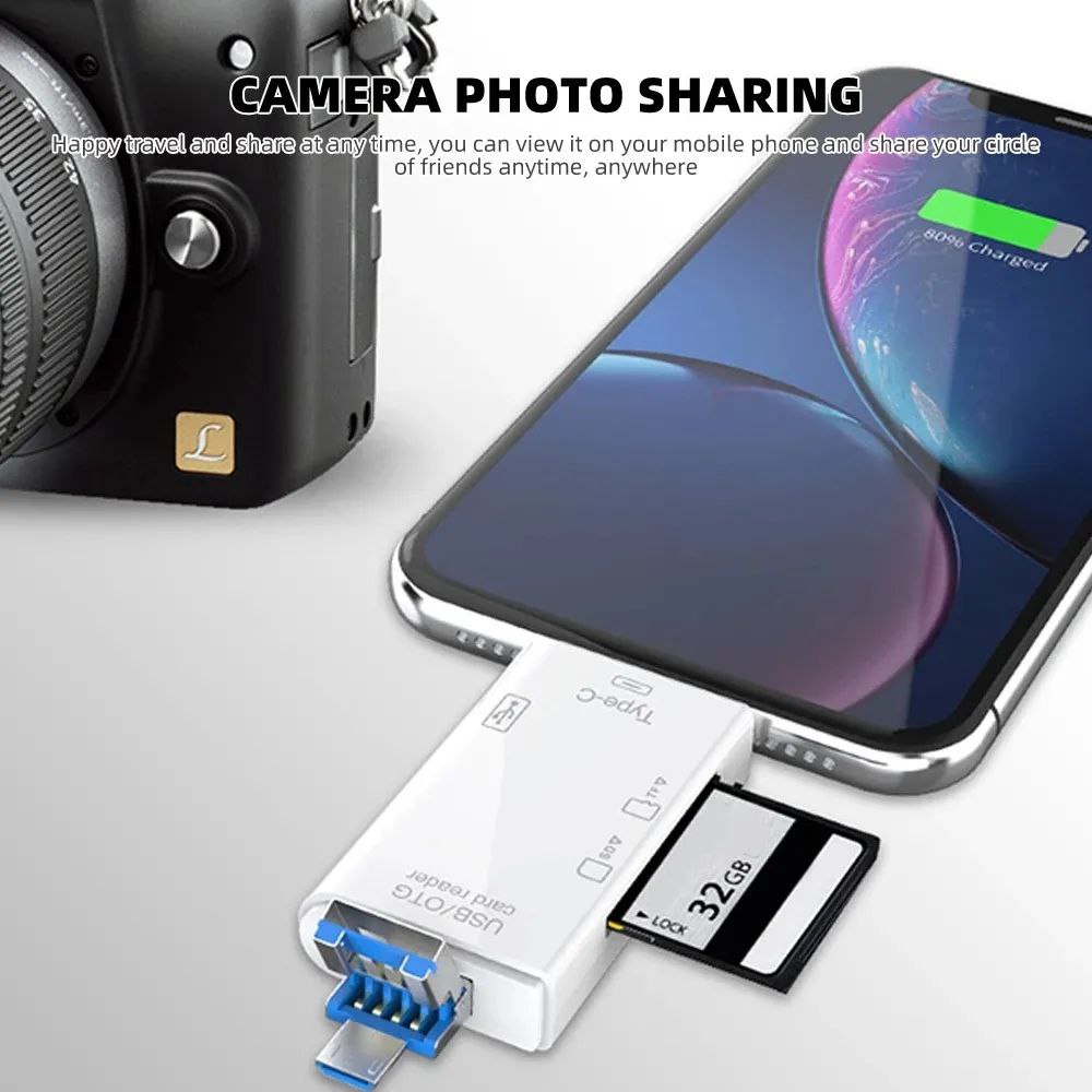 Lecteur de carte SD 6in1 USB 2.0 ATUD-05