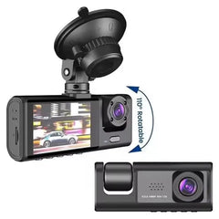 Dashcam Black Box Traffic Recorder Caméra de tableau de bord avant et intérieur مسجل حركة المرور ذو الصندوق الأسود لكاميرا السيارة