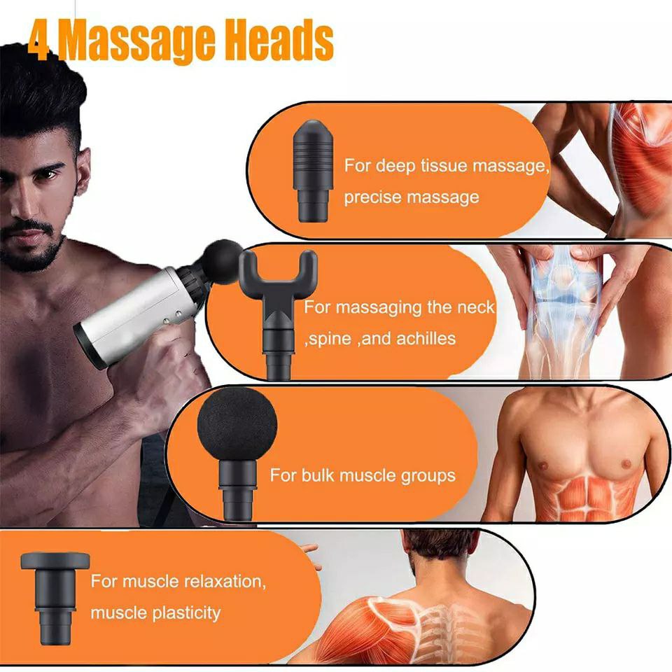 Massage gun 4IN1 kh_320 مسدس المساج الحجم الكبير
