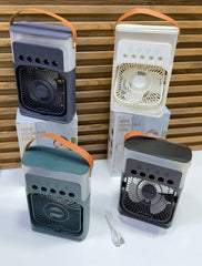 Ventilateur Mini climatiseur portable مروحة تكييف هواء محمولة، مزودة بـ 7 ألوان إضاءة LED