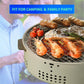شواية فحم دائرية محمولة متعددة الأغراض توضع على الطاولة Barbecue de Table Rond Portatif Grill à Charbon Multi-usage