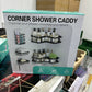 مجموعة من 5رفوف تخزين للحمام، رف تخزين للمطبخ بدون حفر Corner shower caddy