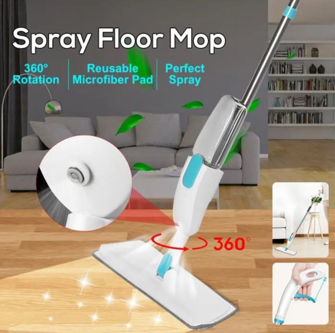 Nettoyeur Pulvérisation Multi-Fonction Healthy Mop Spray Balai مكنسة الرش