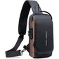Sac a Dos Bandouliere Impermeable Sac Poitrine Antivol Sacoche avec USB