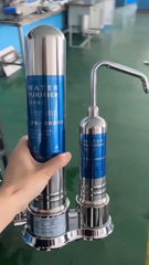 Filtre à eau en acier inoxydable Purificateur Filtration efficace فلتر تنقية المياه من الفولاذ المقاوم للصدأ ترشيح فعال