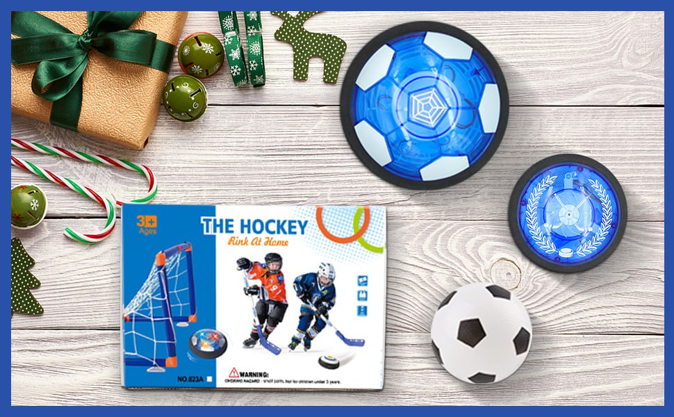 كرات هوكي هوكي لكرة القدم Ballons de hockey flottants flottants Jouet rechargeable 3 en 1