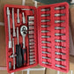 Ensemble d'outils douilles et cliquets Caisse A Outils 46 Pièces Avec Cliquet
