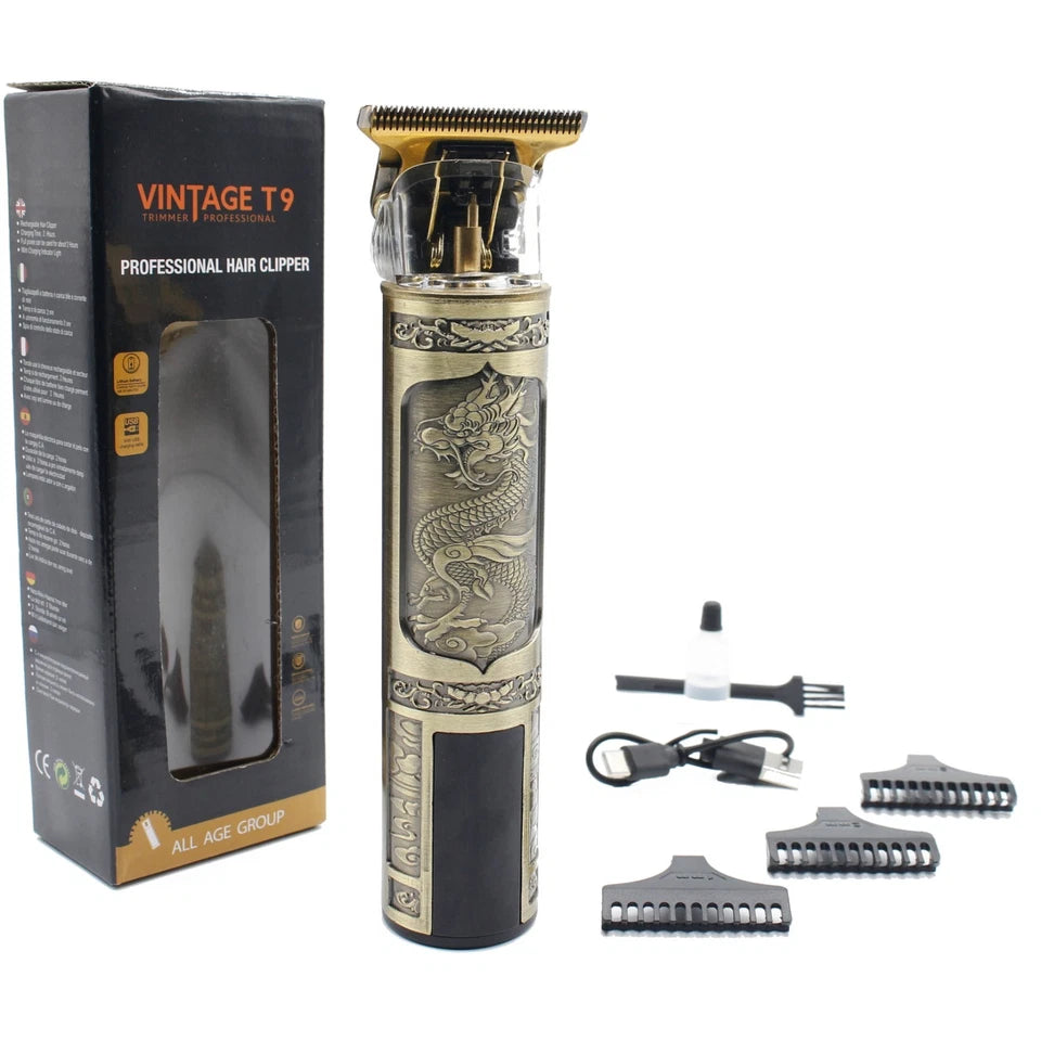 Professional Hair Clipper Vintage T9 ماكينة تشذيب الشعر واللحية الاحترافية