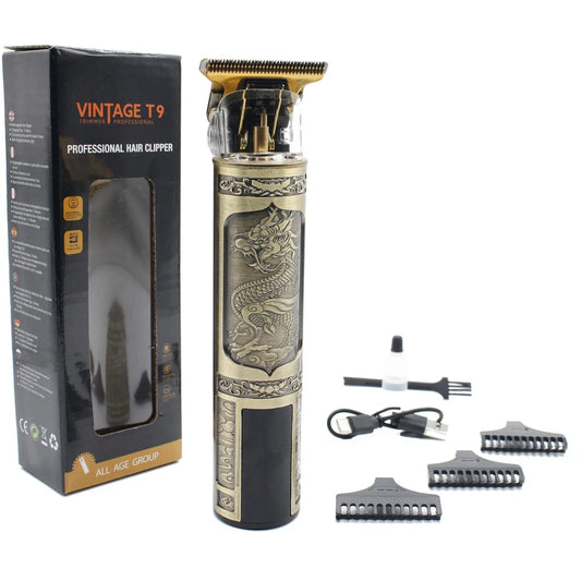 Professional Hair Clipper Vintage T9 ماكينة تشذيب الشعر واللحية الاحترافية