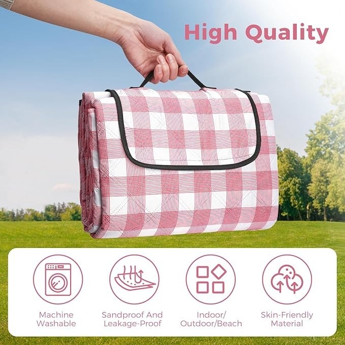 بطانية نزهة من خشب البلوط والشاي مقاومة للماء Couverture de pique-nique en chêne thé imperméable