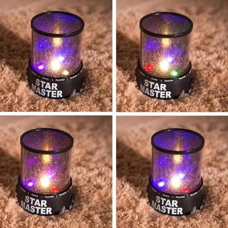 ضوء ليلي لجهاز عرض CUQOO Star Master Galaxy باللون الأسود