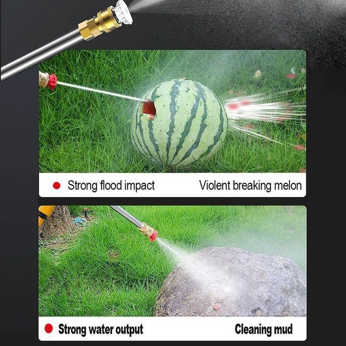 مسدس غسيل محمول عالي الضغط لاسلكي، يعمل ببطارية ليثيوم Pistolet de lavage haute pression sans fil portable, alimenté par une batterie lithium 48V