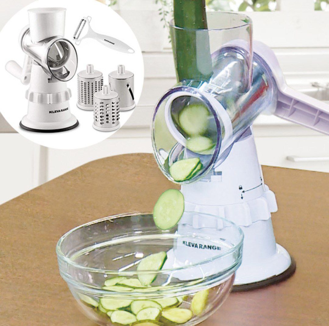 قطاعة خضراوات، مفرمة جبن يدوية للمطبخ Coupe-légumes et trancheuse, hachoir à fromage de cuisine