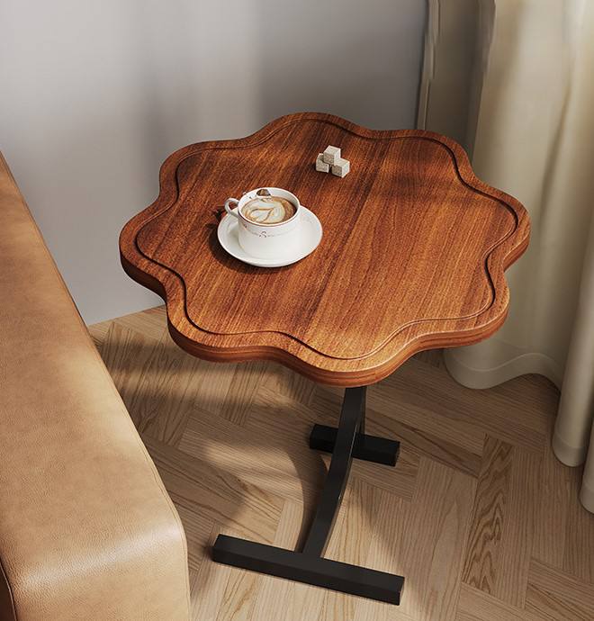 Table D'appoint Support en Forme de C طاولة جانبية على شكل حرف C