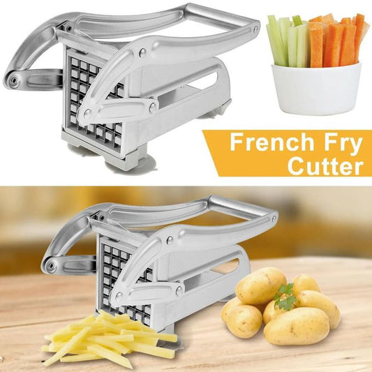 Coupe frites manuel inox, trancheur pommes de terre multifonction قطاعة بطاطس يدوية من الستانلس ستيل، أداة تقطيع بطاطس متعددة الوظائف