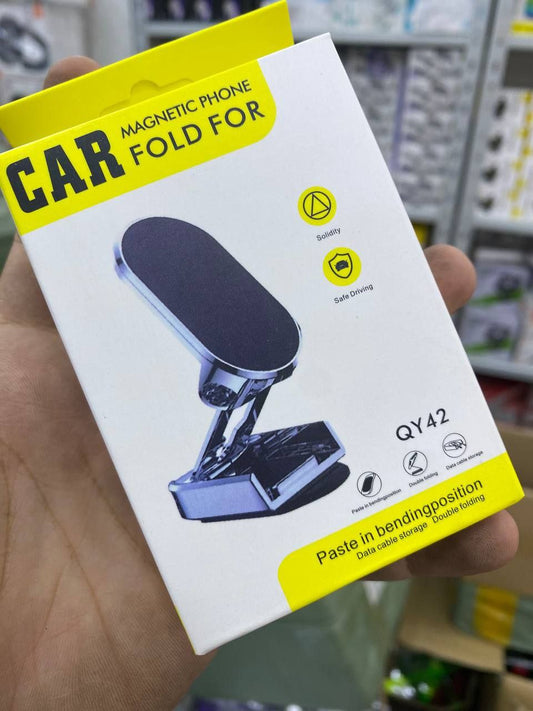 Car magnetic Phone Fold Support mobile portable QY42