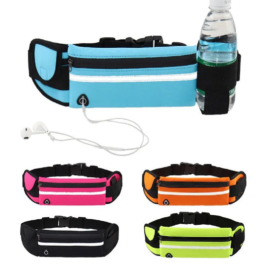 Ceinture de course Sac banane étanche Trousse sport حزام الجري حقيبة الخصر المقاومة للماء مجموعة رياضية