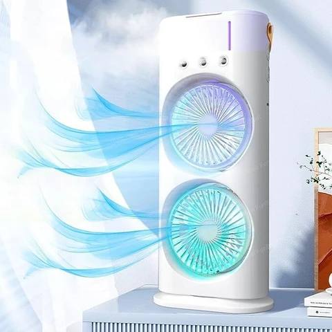 مروحة مكيف الهواء ذات الرش المزدوج Double headed spray air conditioner fan
