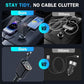 شاحن سيارة قابل للسحب 4 في 1 مع سقف بإضاءة النجوم Chargeur Voiture 4en1 Rétractable avec toit Starlight