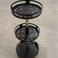 Étagère de cuisine rotative à 360°, support à épices, condiments, acier inoxydable, منظم مطبخ دوار 360 درجة، رف توابل، حامل بهارات، مصنوع من الفولاذ المقاوم للصدأ، لتنظيم المطبخ