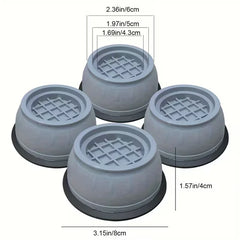 Lot de 4 patins pour pieds de machine à laver, support fixe مجموعة من 4 وسادات أقدام غسالة، دعم ثابت للغسالات