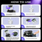 شاحن سيارة 5 في 1 قابل للسحب مع موزع روائح مدمج Chargeur de Voiture 5-en-1 Starlight Rétractable Diffuseur d’Arôme Intégré