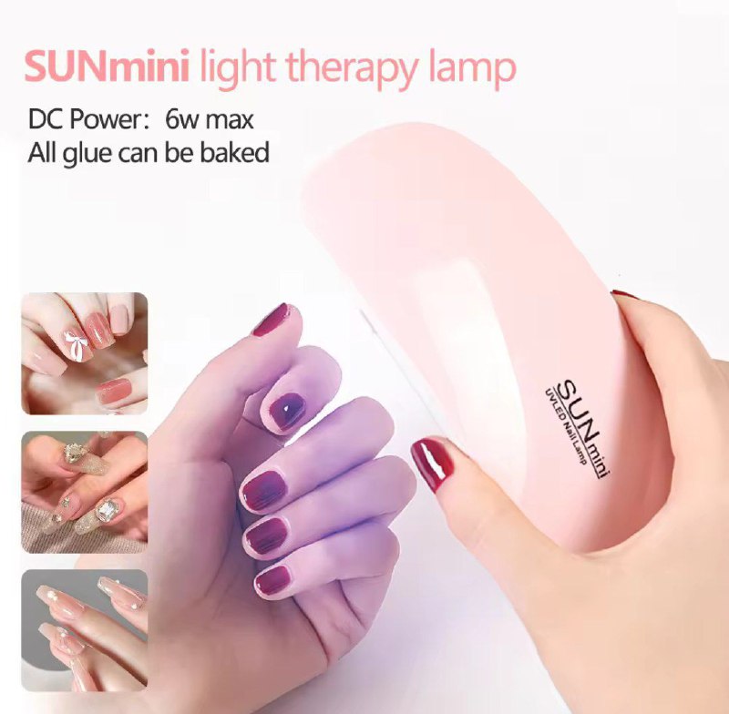 جهاز تنشيف صباغة الأظافر UV Dissolvant Mini Lampe UV pour Sécher les Ongles Sèche-vernis à Ongles à Lumière LED UV
