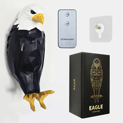 مصباح حديث ومبتكر، جسم نسر مطبوع ثلاثي الأبعاد Applique murale aigle, lampe ombre aigle 3D