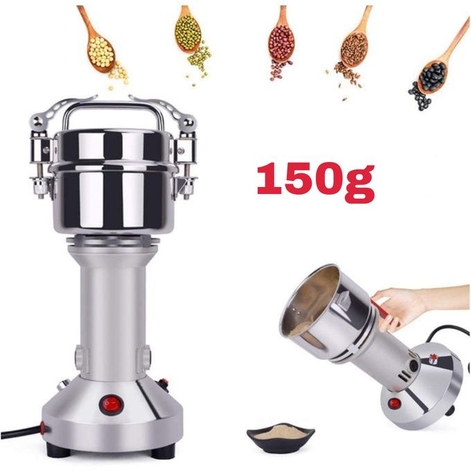 مطحنة مسحوق من الفولاذ المقاوم للصدأ بسعة 150 غرام Broyeur à poudre en acier inoxydable