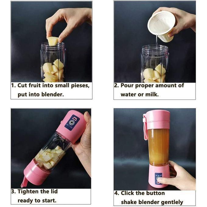 خلاط صغير محمول قابل لإعادة الشحن عبر منفذ USB Mini blender portable sans fil