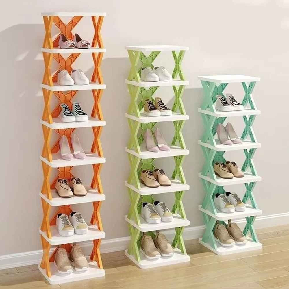 خزانة أحذية قابلة للطي بأربعة أرفف Armoire à Chaussures pliable 4 niveaux