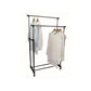 رف عرض الملابس  رف الأحذية DOUBLE POLE TELESCOPIC CLOTHESRACK Présentoir à Vêtements, étagère à Chaussures