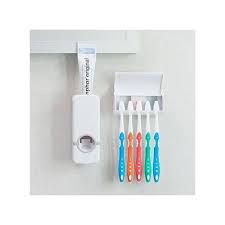 Distributeur automatique de dentifrice موزع معجون أسنان أوتوماتيكي مع حامل فرشاة الأسنان