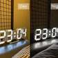 Horloge murale numérique 3D à LED Réveil de bureau moderne avec date