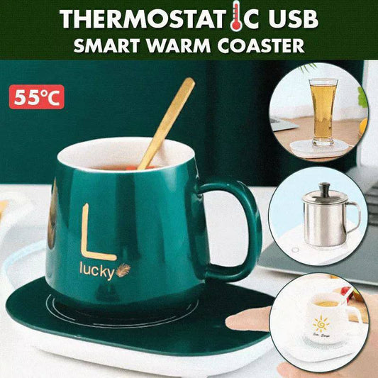 Smart warm coaster