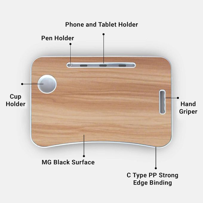 طاولة سرير للكمبيوتر المحمول 60x40cm Table de lit pour ordinateur portable