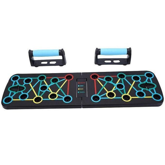 لوح تمارين الضغط صغير الحجم وقابل للطي Planche de sport à pompes, compacte et pliable