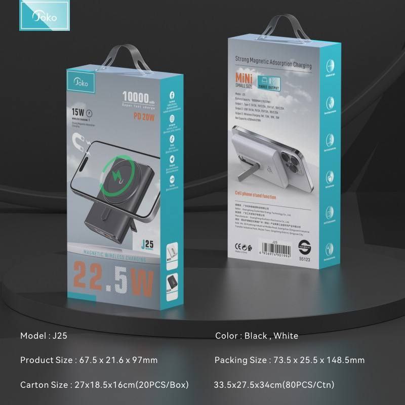Magnetic Weireless Charging 15W 10000mAh PD 20W شحن لاسلكي مغناطيسي