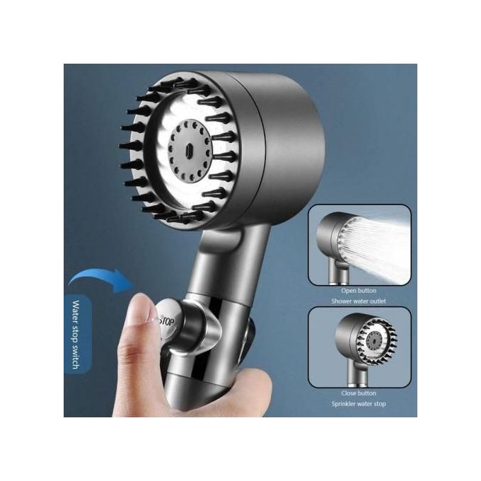 رشاشة دوش حمام Tête de Douche Haute Pression,à 3 Modes réglages de pulvérisation,brosse massage