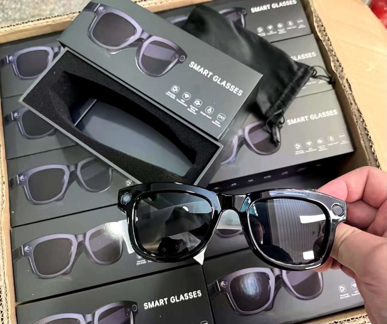 Lunettes de cyclisme Smart glasses lunettes intelligentes كاميرا رياضية نظارات ذكية نظارات ركوب الدراجات مزودة بكاميرا عالية الدقة مدمجة